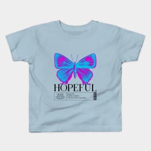 Retro Hopeful Living Mental Health Kids T-Shirt